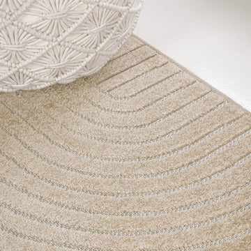 Skagen Minimalist Curve Geometric Area Rug